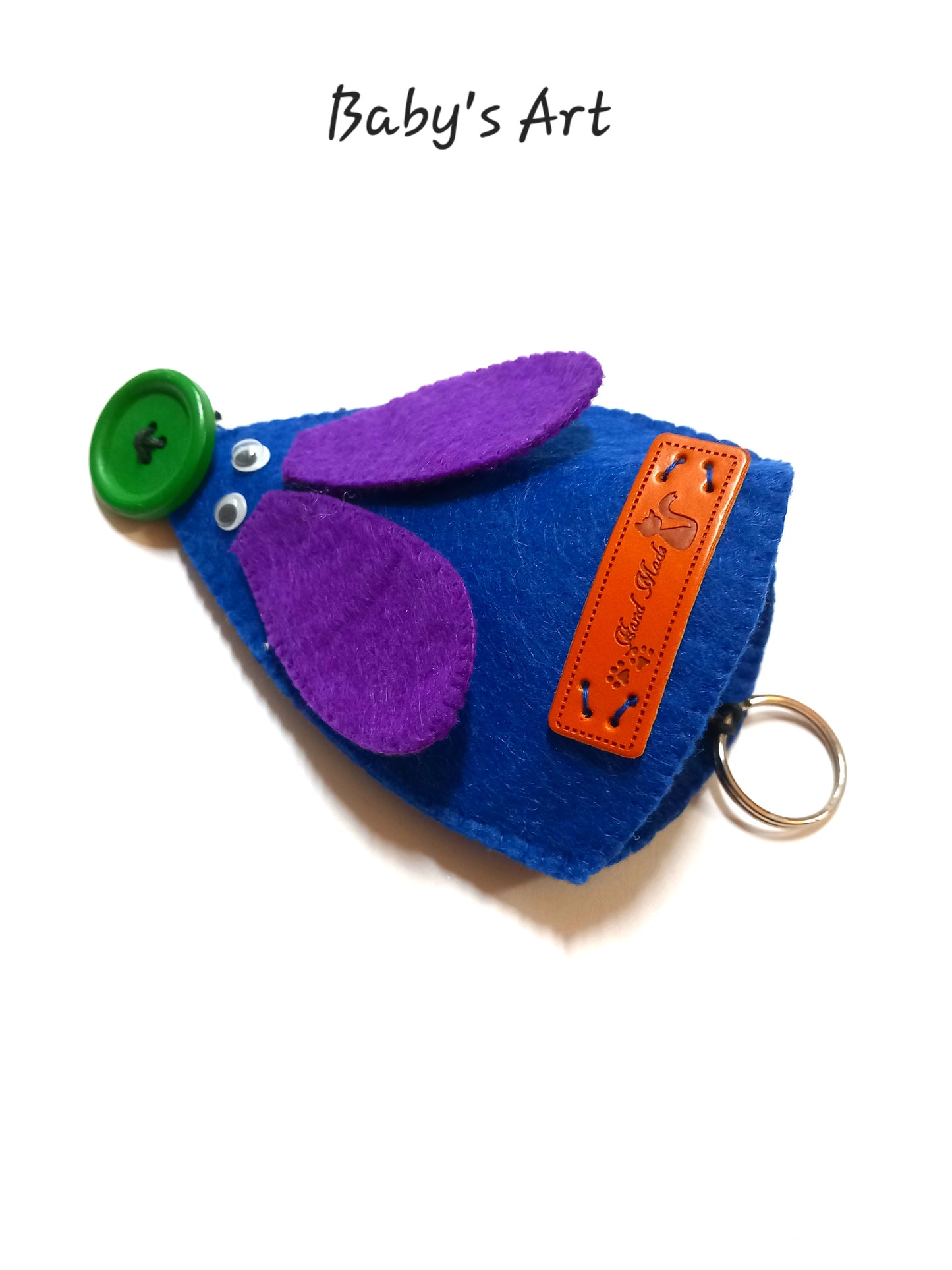 Portachiavi topolino blu