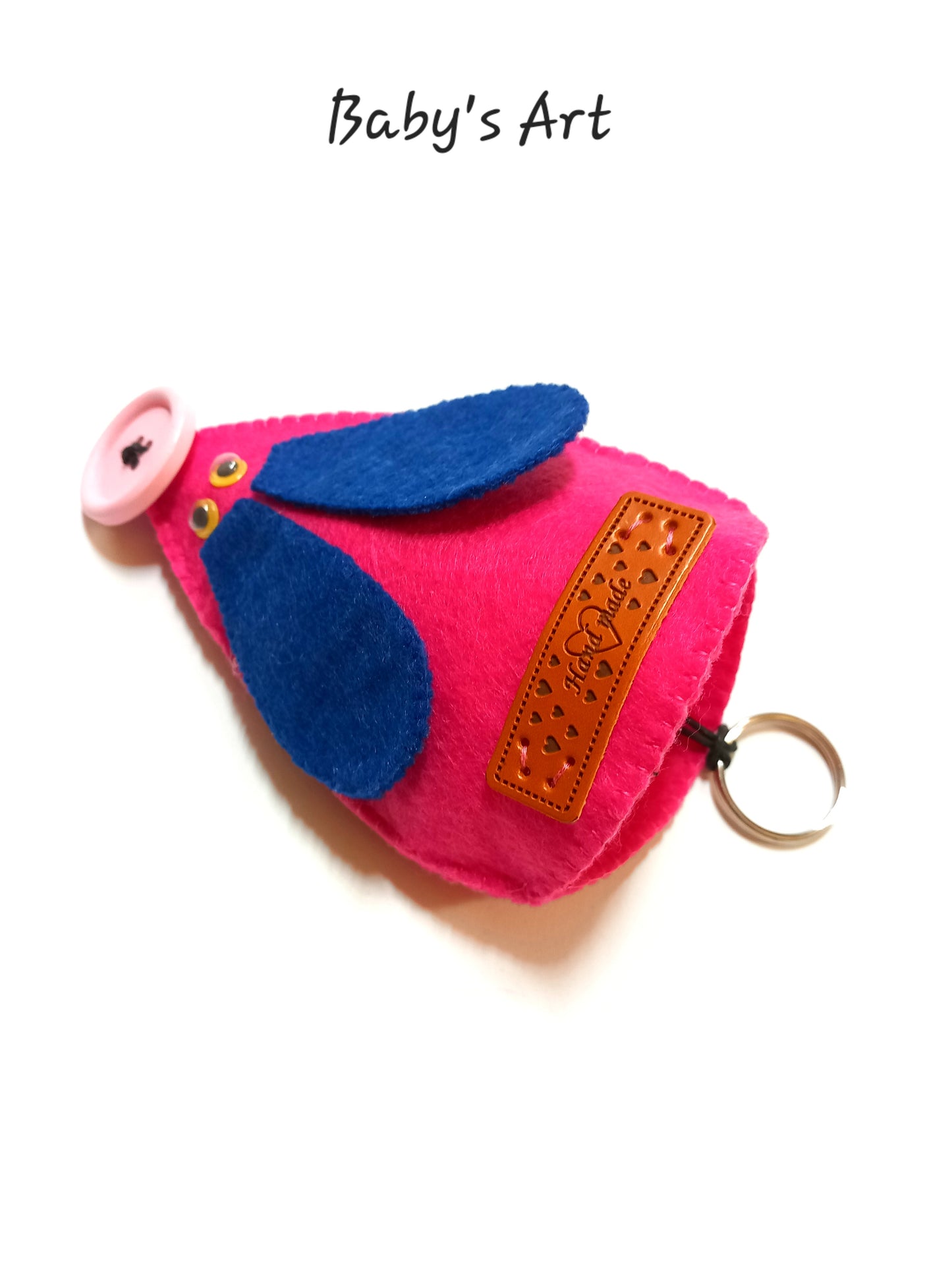 Portachiavi topolino fucsia