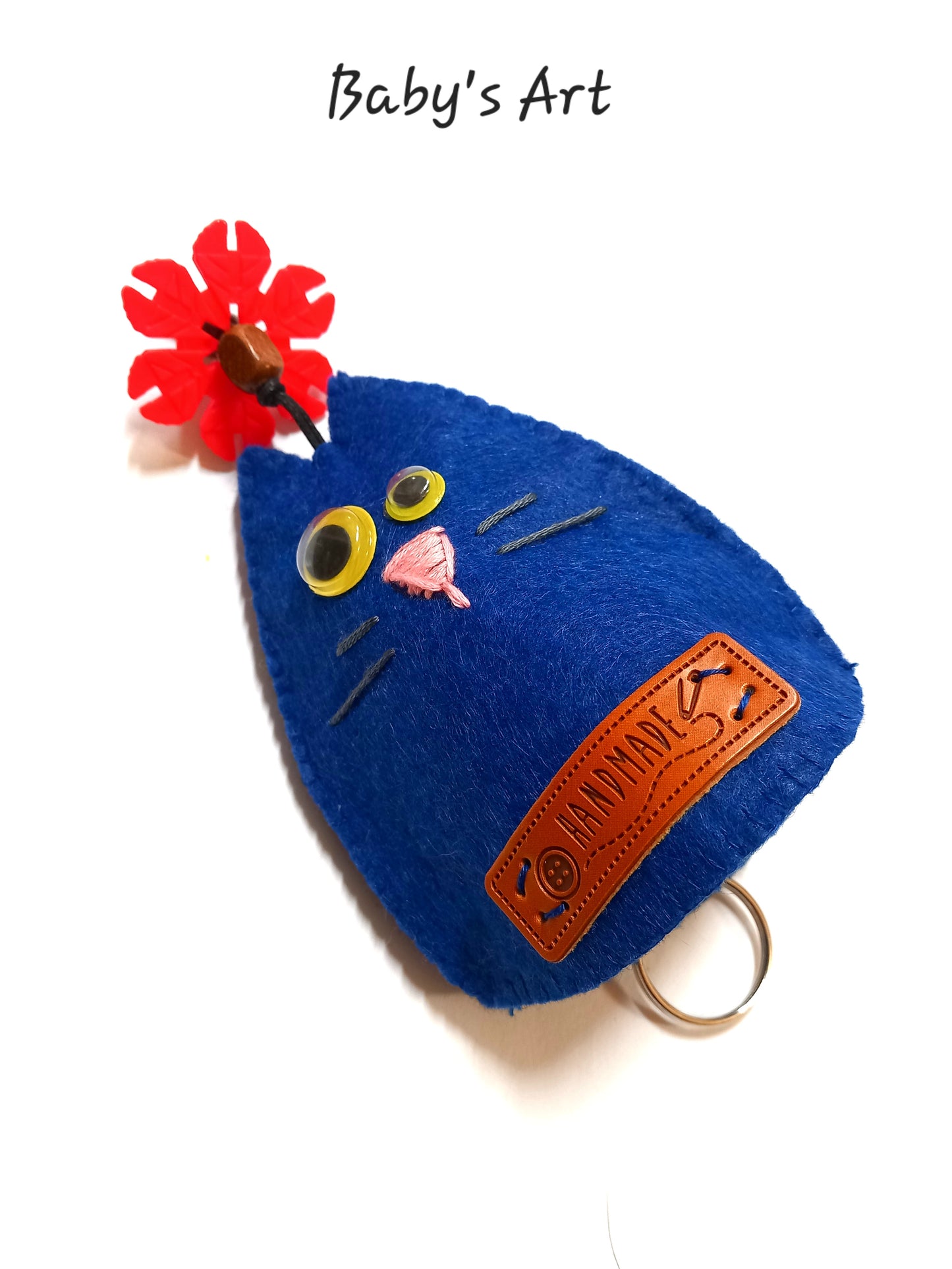 Portachiavi gatto blu