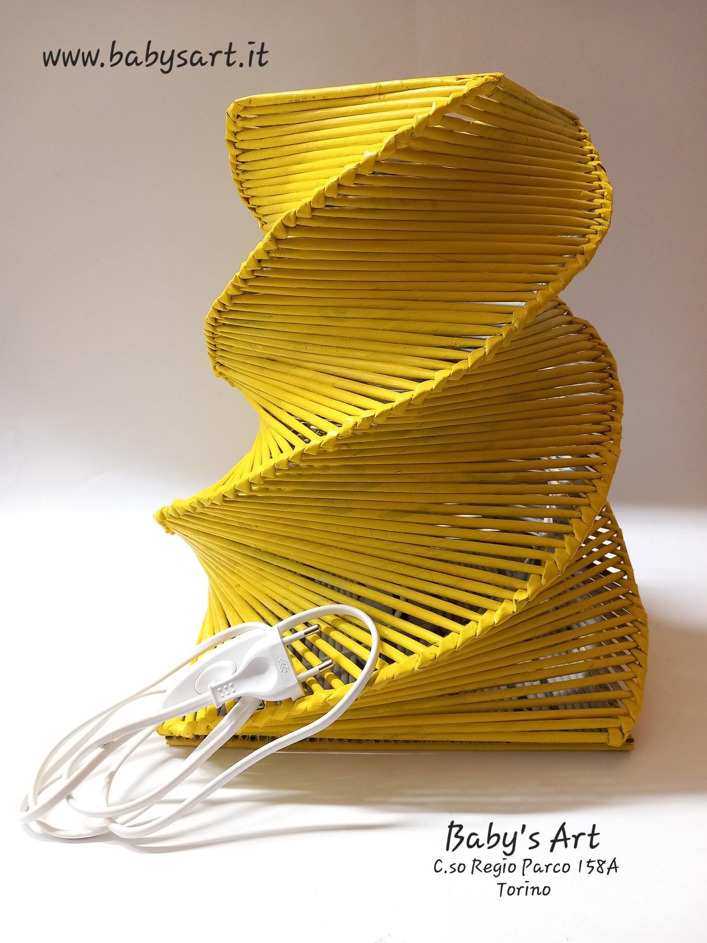 Lampada spirale gialla