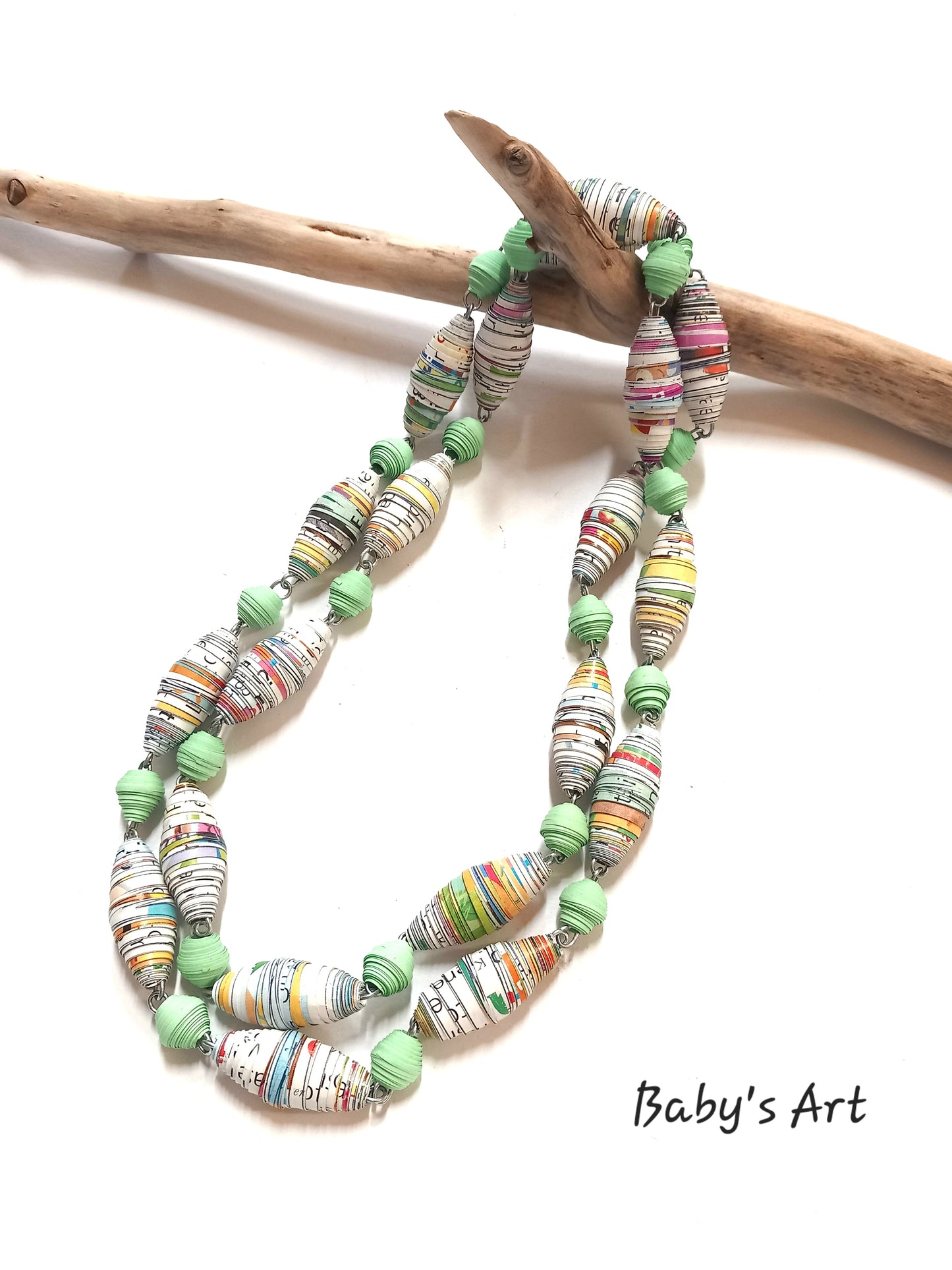Collana boho vibes verde