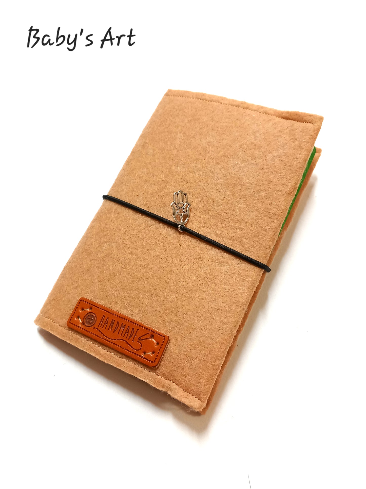 Taccuino di feltro beige