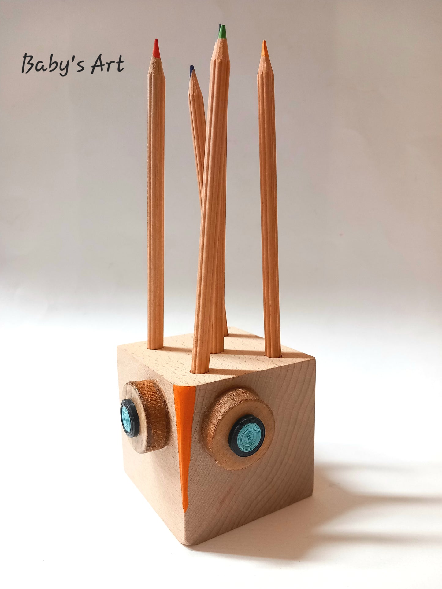 Portamatite gufo cubo