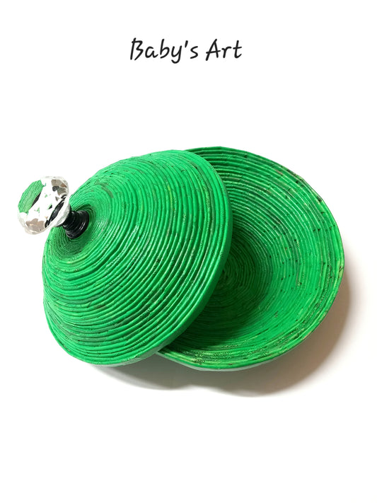 Cofanetto portagioie verde