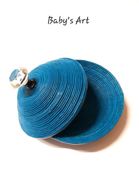 Cofanetto portagioie azzurro