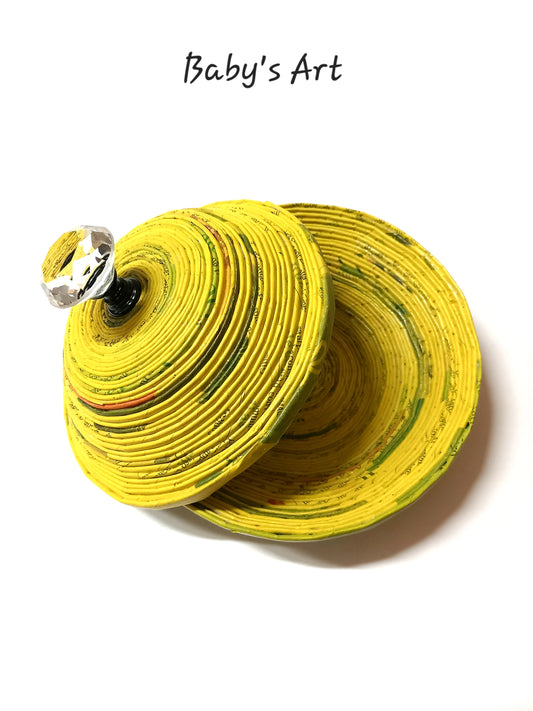 Cofanetto portagioie giallo