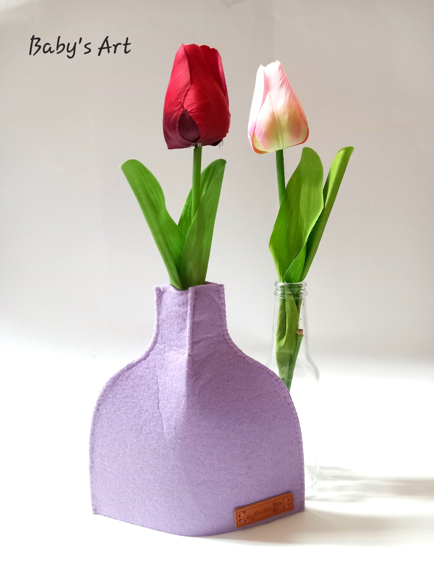 Coprivaso portafiori lilla