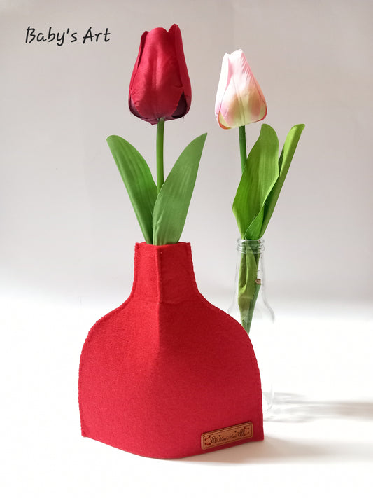 Coprivaso portafiori rosso