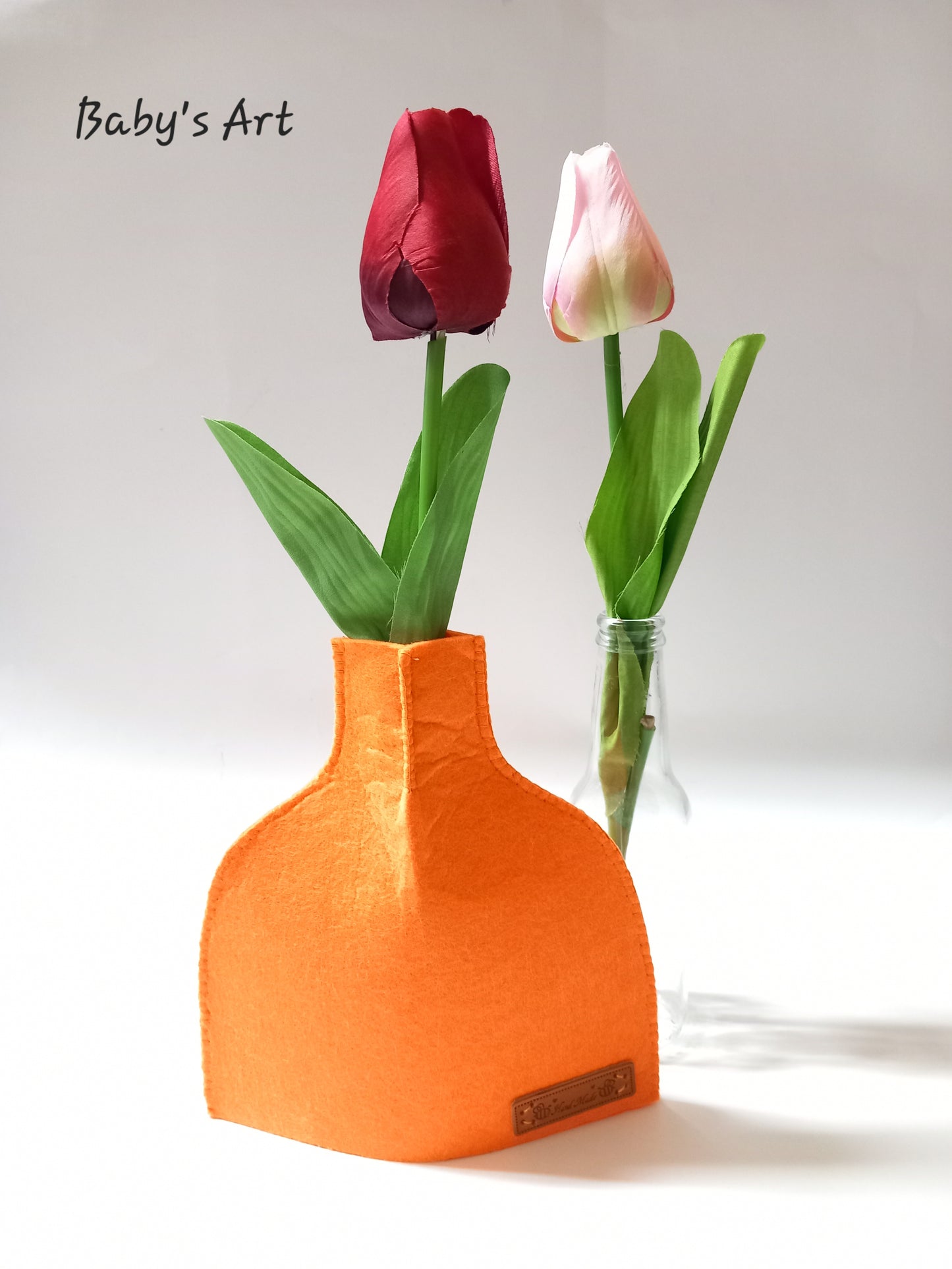 Coprivaso portafiori arancione