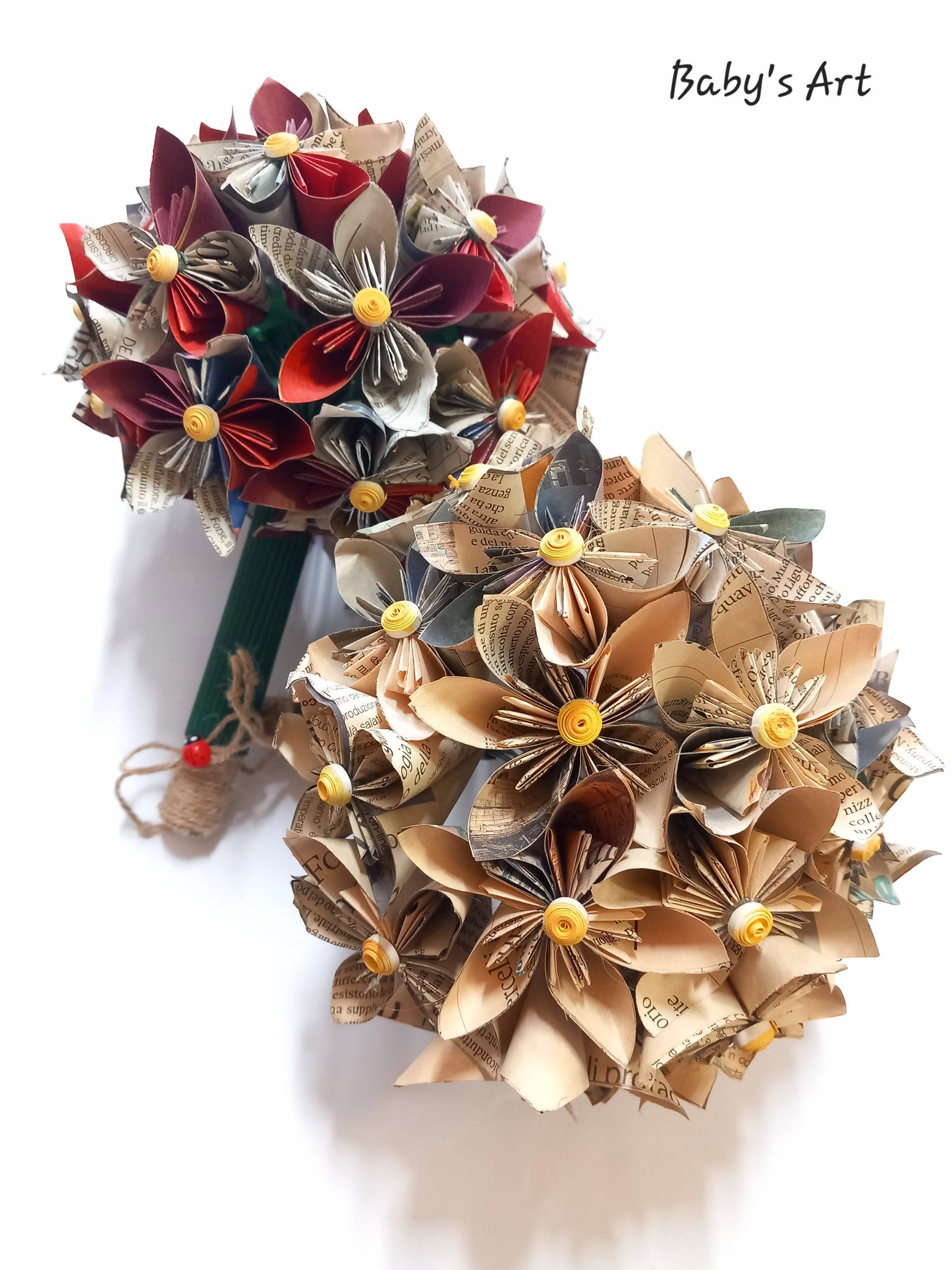 Bouquet origami Fioritura di Carta