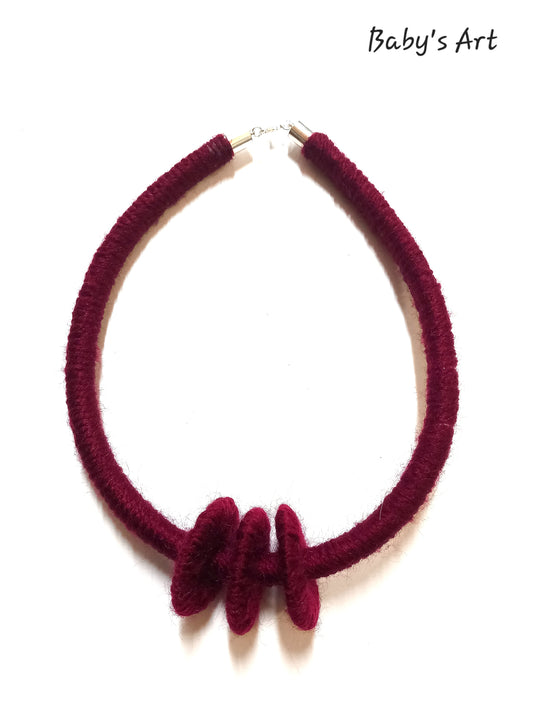 Collana Kito bordeaux