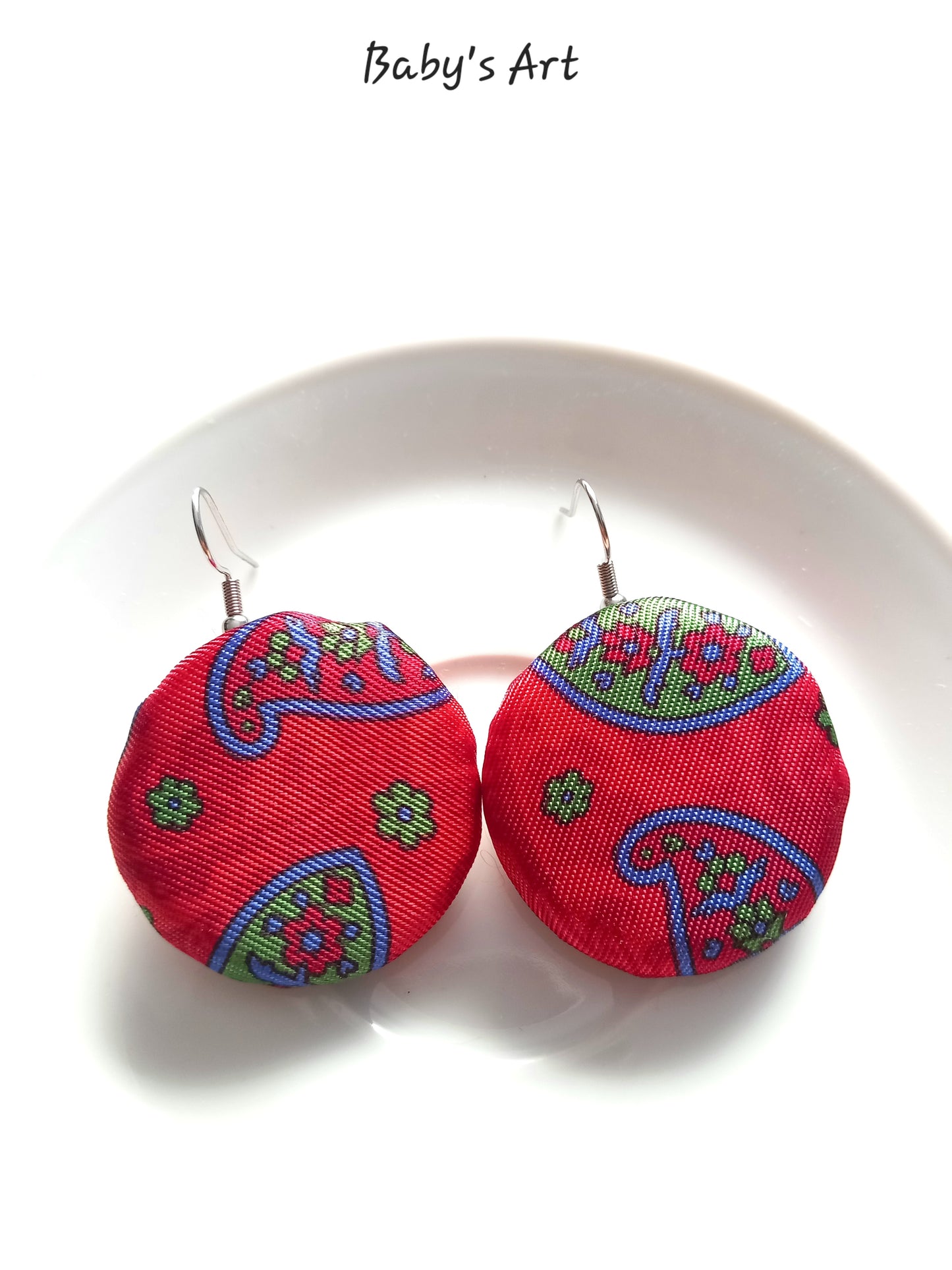 Orecchini Rosso Paisley