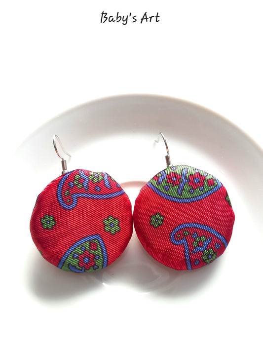 Orecchini Rosso Paisley
