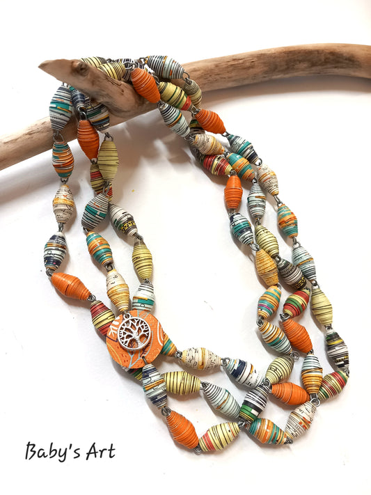 Collana Albero della Vita arancione