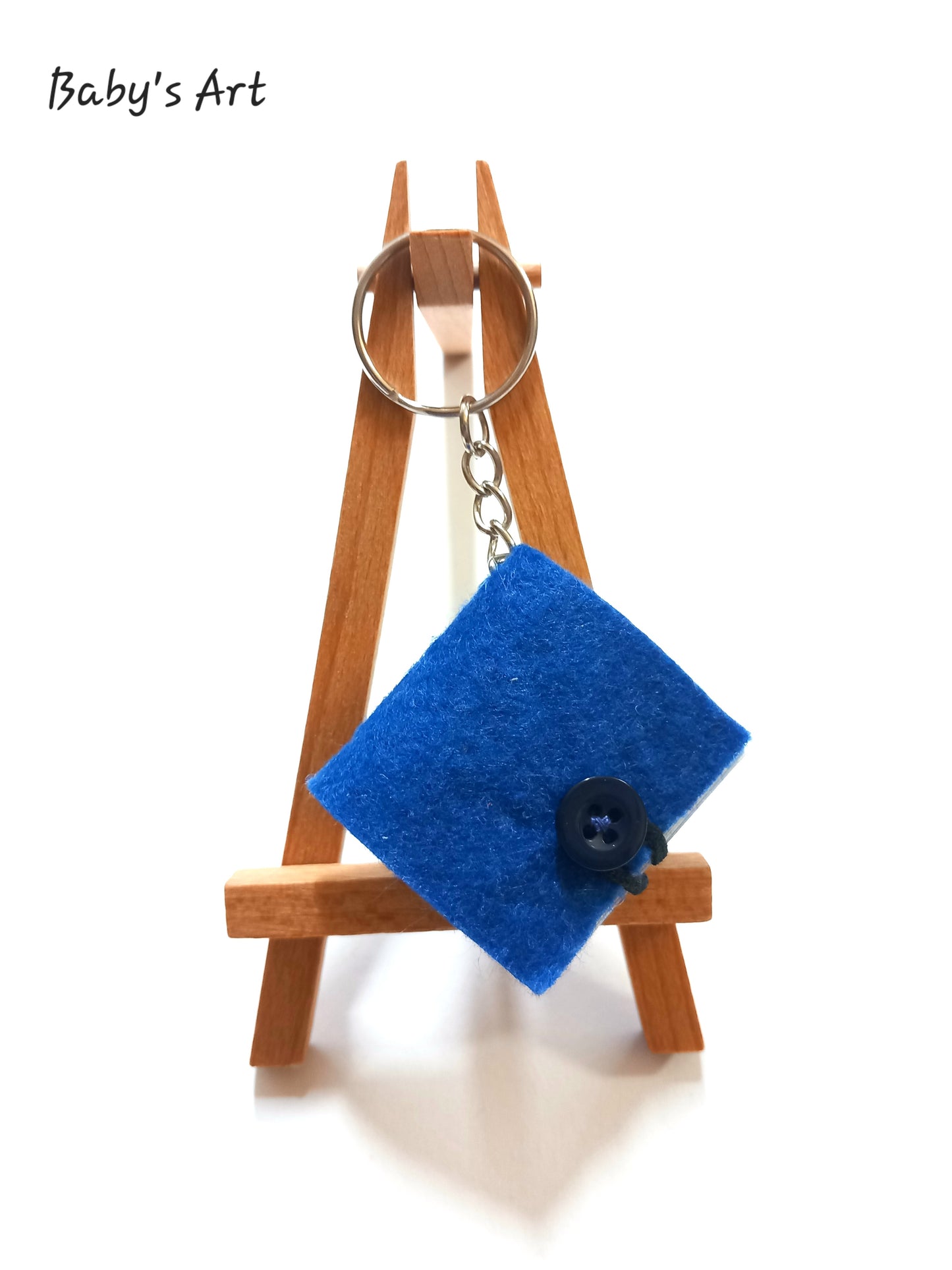 Portachiavi mini quaderno blu
