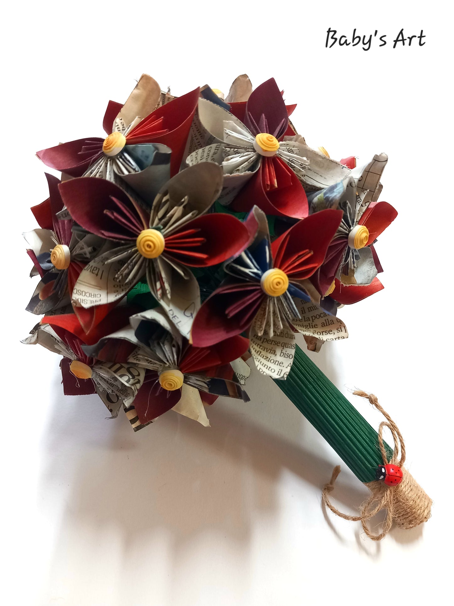 Bouquet origami Fioritura di Carta