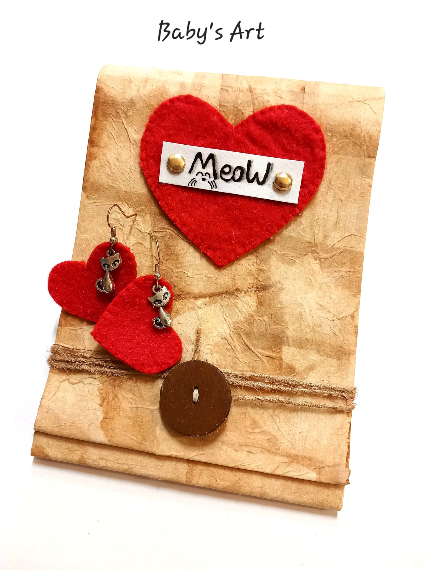 Set regalo meow taccuino + orecchini