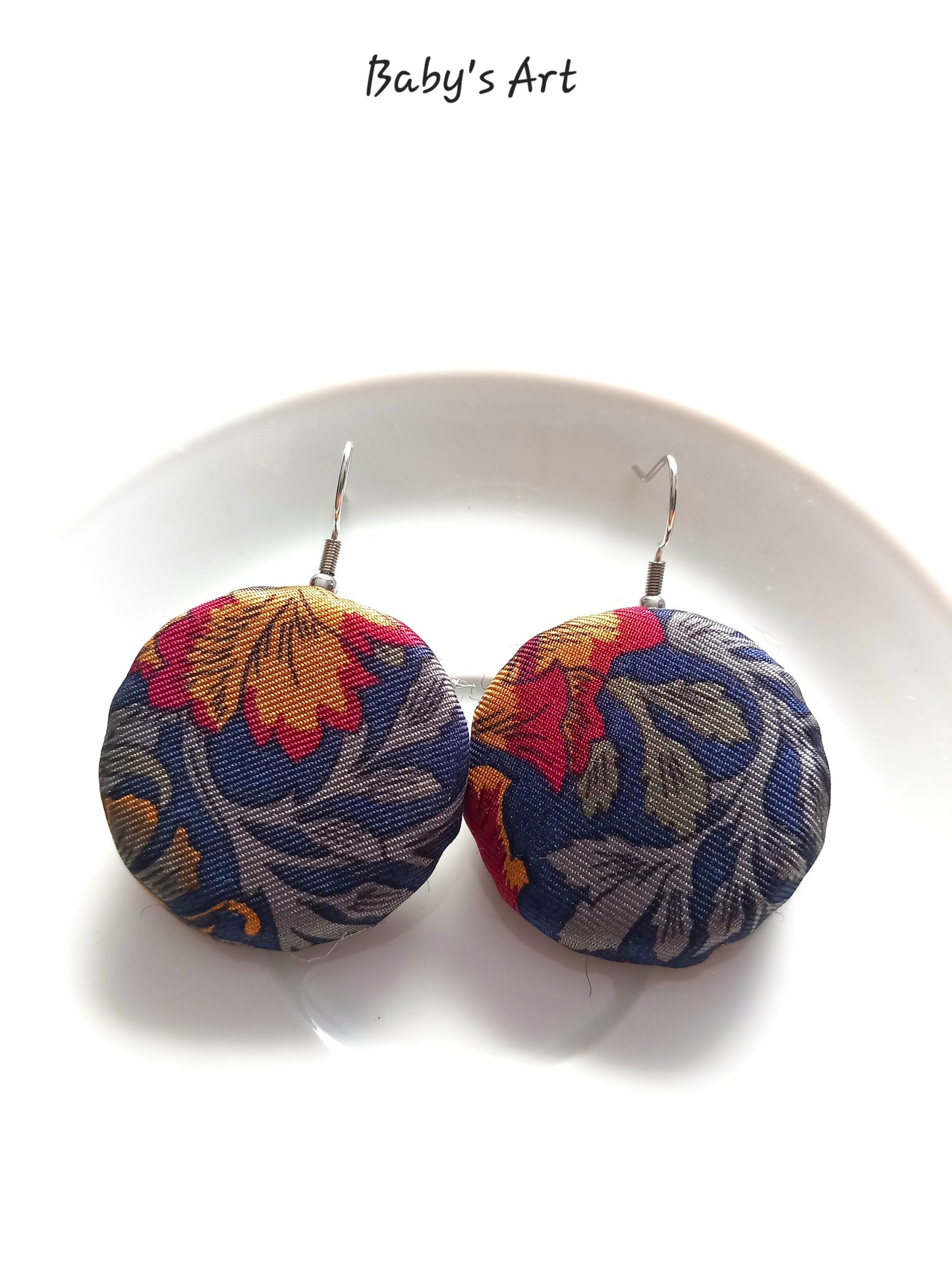 Orecchini Blu Fiorito