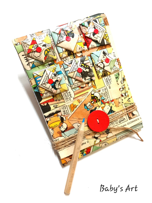 Taccuino fumetti origami vintage