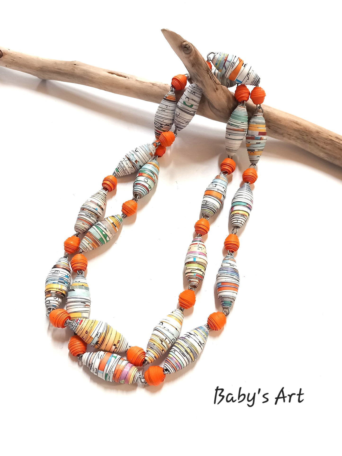 Collana boho vibes arancione